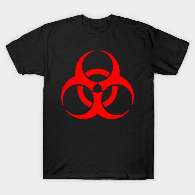 Biohazard Quarantine Symbol Logo T-Shirt by mBs